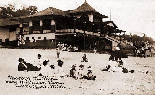 Lake Michigan Park - Old Post Card (newer photo)